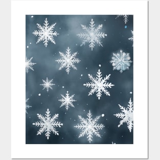 Snowflakes Posters and Art